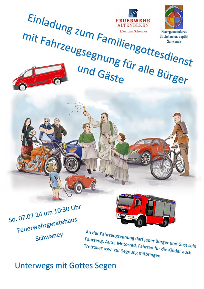 Bild Plakat Fahrzeugsegnung